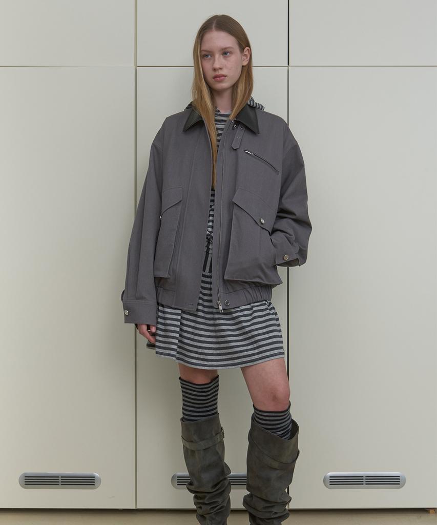 Ma Journee Heritage Hunting Jacket_Grey