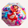 Lilo,Stitch Automatic Opening and Closing Umbrella   8 Ribs Windproof Portable Folding Umbrella with Plastic Handle, Suitable for Casual and