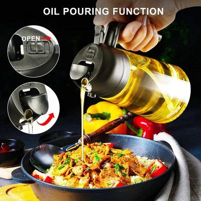 Масло для готовки, пищевое дорожное масло и уксус, пластиковый 2 в 1, кухонный распылитель масла, оливковая кислота, распылитель для приготовления пищи, барбекю, выпечки