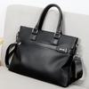 Men's High-end Leather Convertible Briefcase - Shoulder, Crossbody, and Laptop Bag