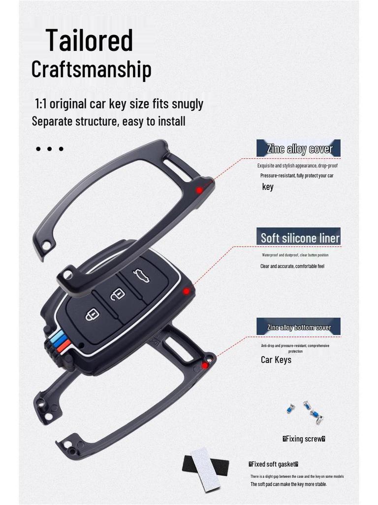Hyundai Key Case for Mistra, Ix35, Ix25, Elantra, Lingdong, Tucson, Sonata 9, Reina