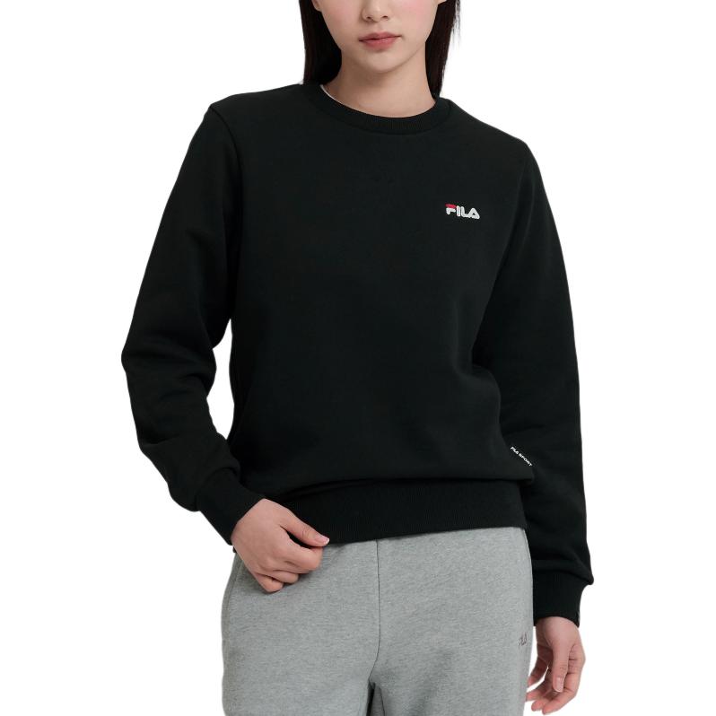 Fila Толстовки Унисекс Черные С Круглым Вырезом Средней Плотности FS2POH1101UBLK