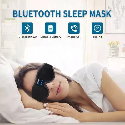 Умная Bluetooth-маска для сна на глаза, удобная встроенная в голову маска с белым шумом, блокирующая свет, память, хлопковая музыкальная маска для сна на глаза