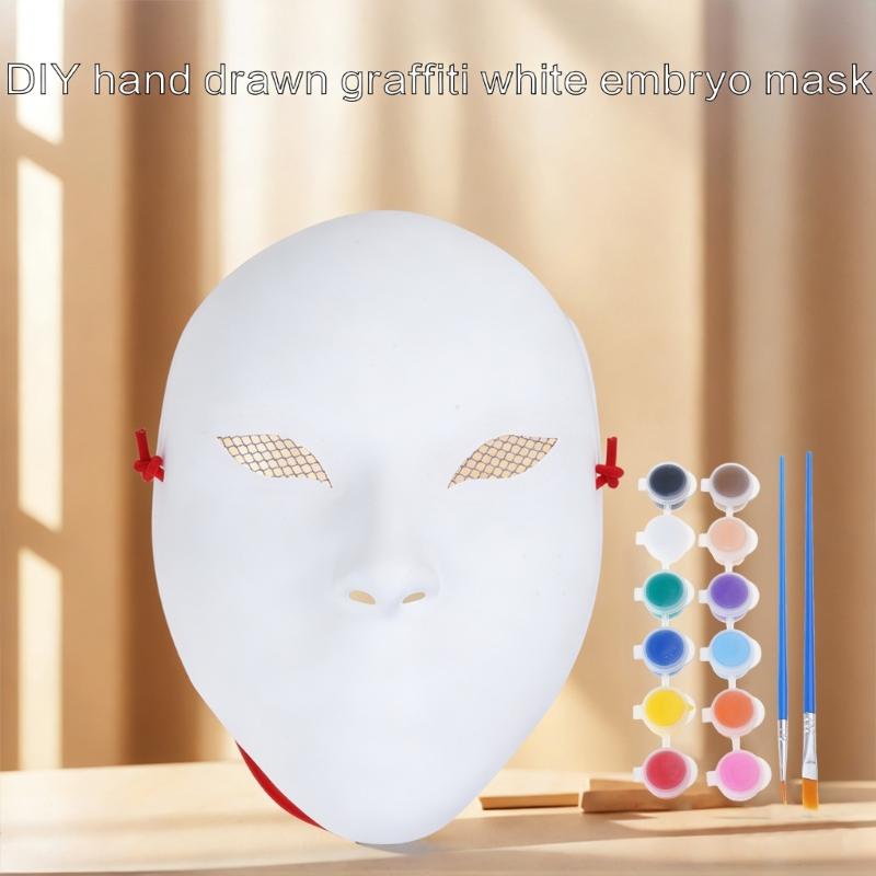 Набор масок для раскрашивания своими руками Nuo Operas Mask для художественных проектов, театра, Хэллоуина, маскарадных вечеринок, уроков рисования в классе