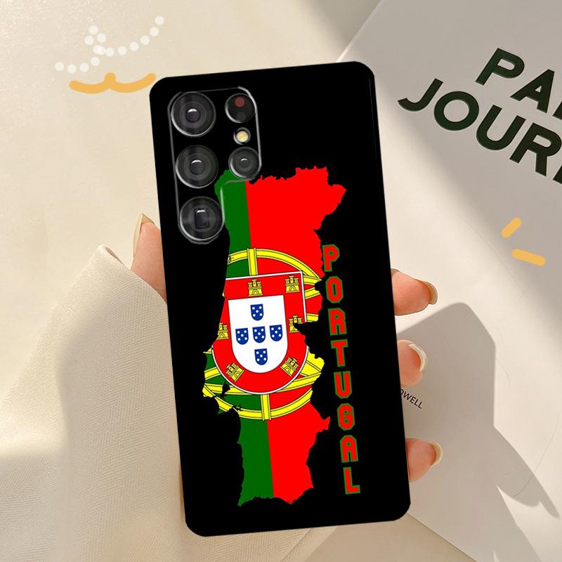 Portugal Passport Print Phone Case For Samsung Galaxy S23 S20 FE S21 Ultra S22 Plus Note 10 20 S8 S9 S10 Plus Cover