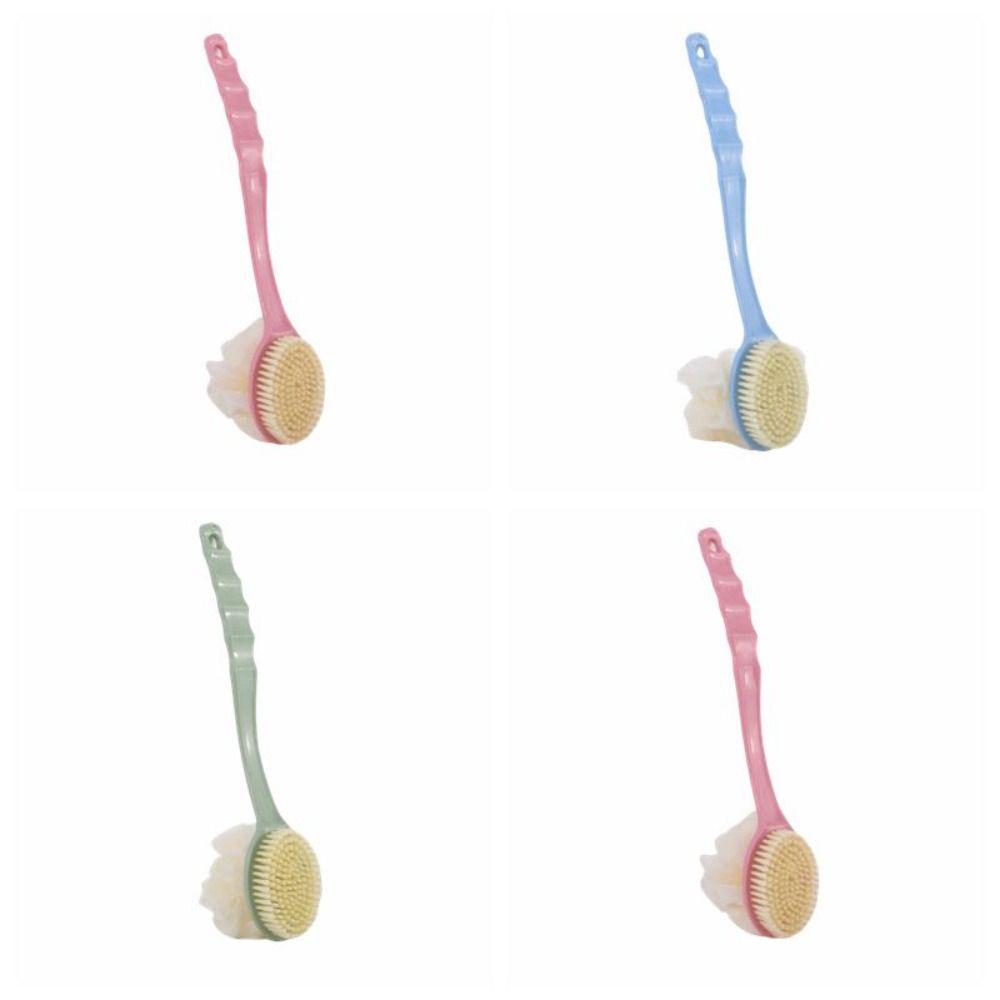Take Bath Long Handle Bath Brush Soft Bristles Double Sided Bath Ball Back Massage