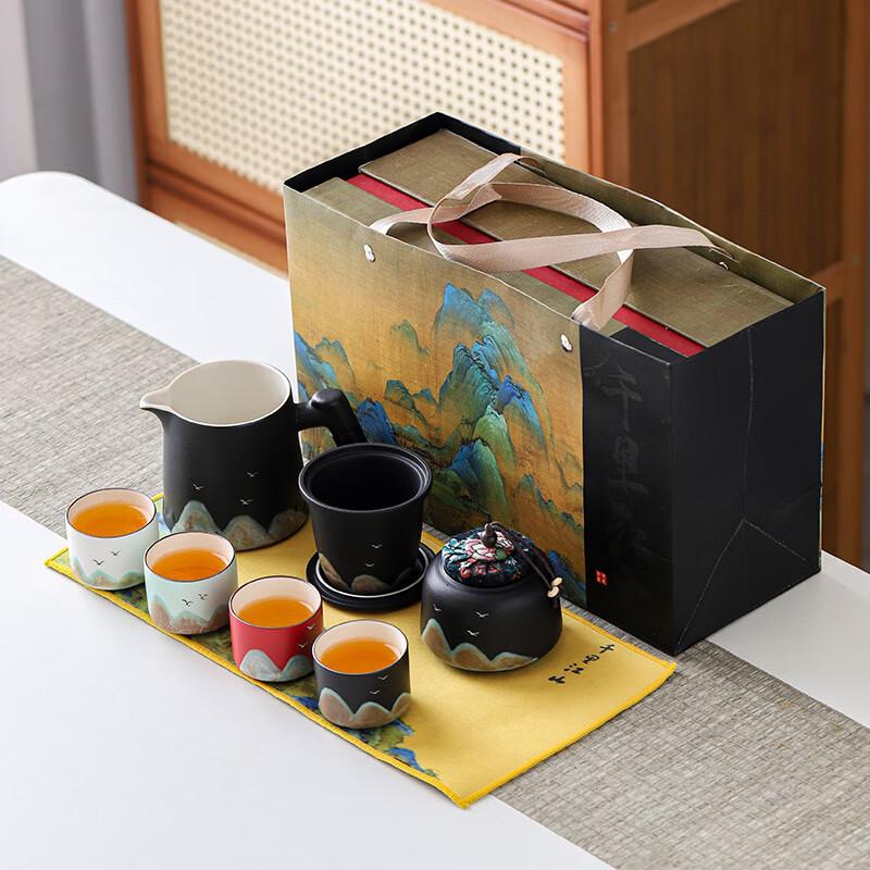 Thousands of Miles of Rivers and Mountains Ceramic Tea Set