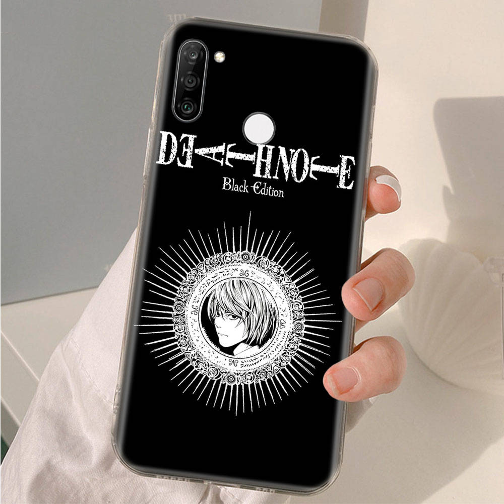 Прозрачный чехол AD88 Death Note для Samsung A04 A14 A23 A34 A54 M23 M33 M52 M53 Realme 10 9 C30S C35 C55 VIVO Y02 Y21 Y33S Y51 X80 V25