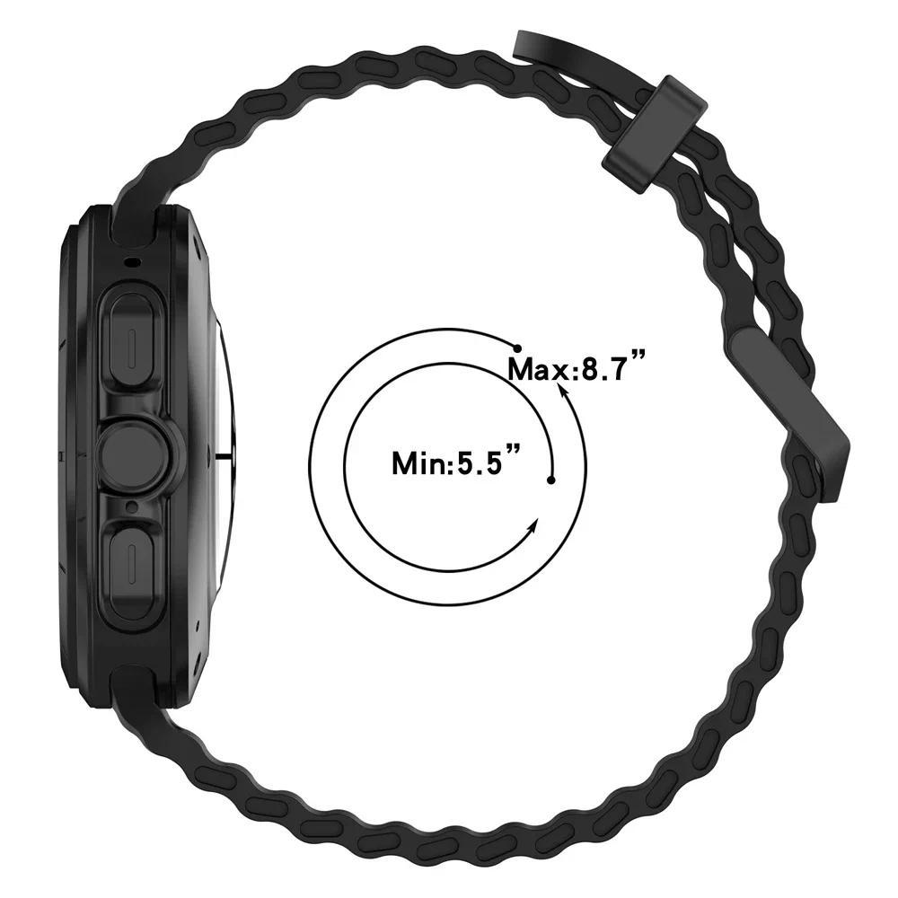Спортивный силиконовый ремешок для Samsung Galaxy Watch Ultra Band Часы 7 Ultra 47 мм Запасной браслет Correa SM-L705 Дышащий ремешок