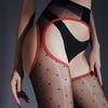 Сексуальные женские колготки без ластовицы, тонкие, в горошек, эластичные, блестящие, для горничной, прозрачные, для клуба, pole dance, секс, Ootd, мода