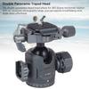 Ball Head 360 Degrees  Rotating Aluminum Alloy Double Panoramic Damping Tripod Head for Photography