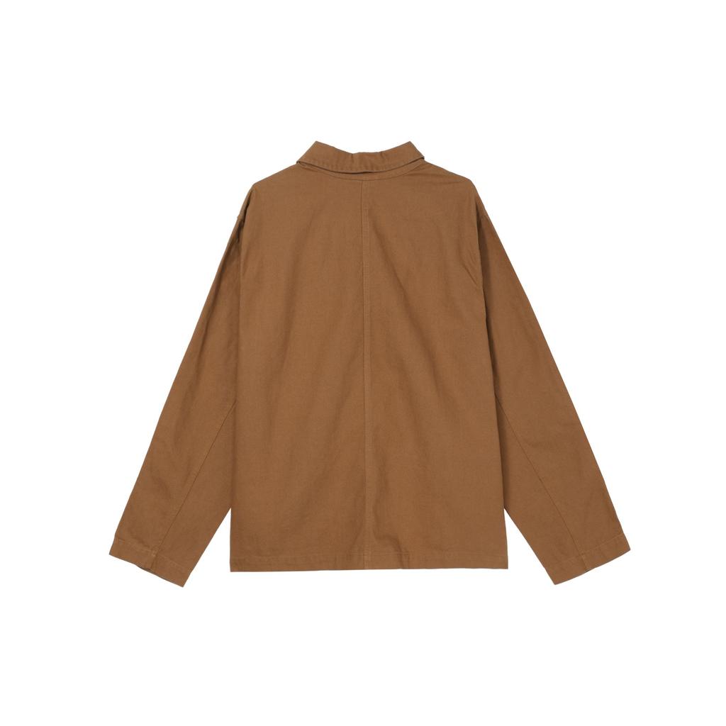 Nike Однотонная куртка-поло с большим карманом, мужские куртки, солодово-коричневые DQ5185-270