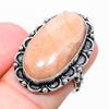 Orange Aventurine Gemstone 925 Sterling Silver Jewelry Ring Size 6.5 W8p35