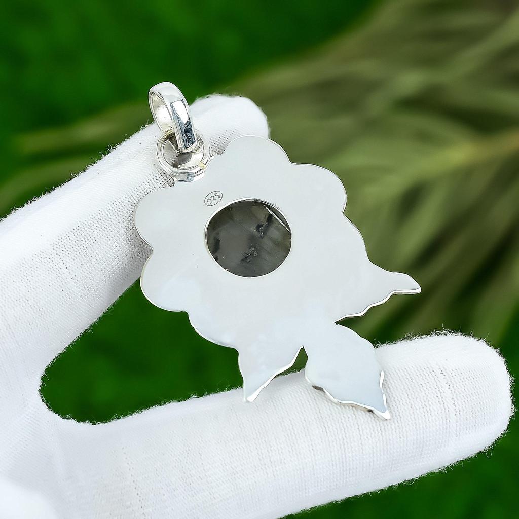 Sisters Day Sale Labradorite Stone 925 Sterling Silver Boho Engagement Pendant