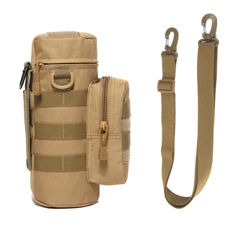 Тактическая сумка для бутылки с водой Molle, держатель для путешествий, кемпинга, пешего туризма, велоспорта, рыбалки, охоты, бутылки с водой, переноска для чайника