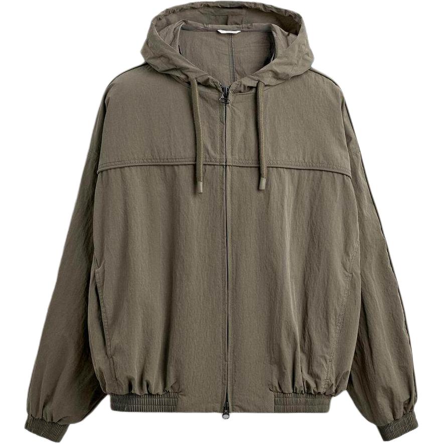 Zara Куртки Мужские Хаки Средняя 01437901505-37