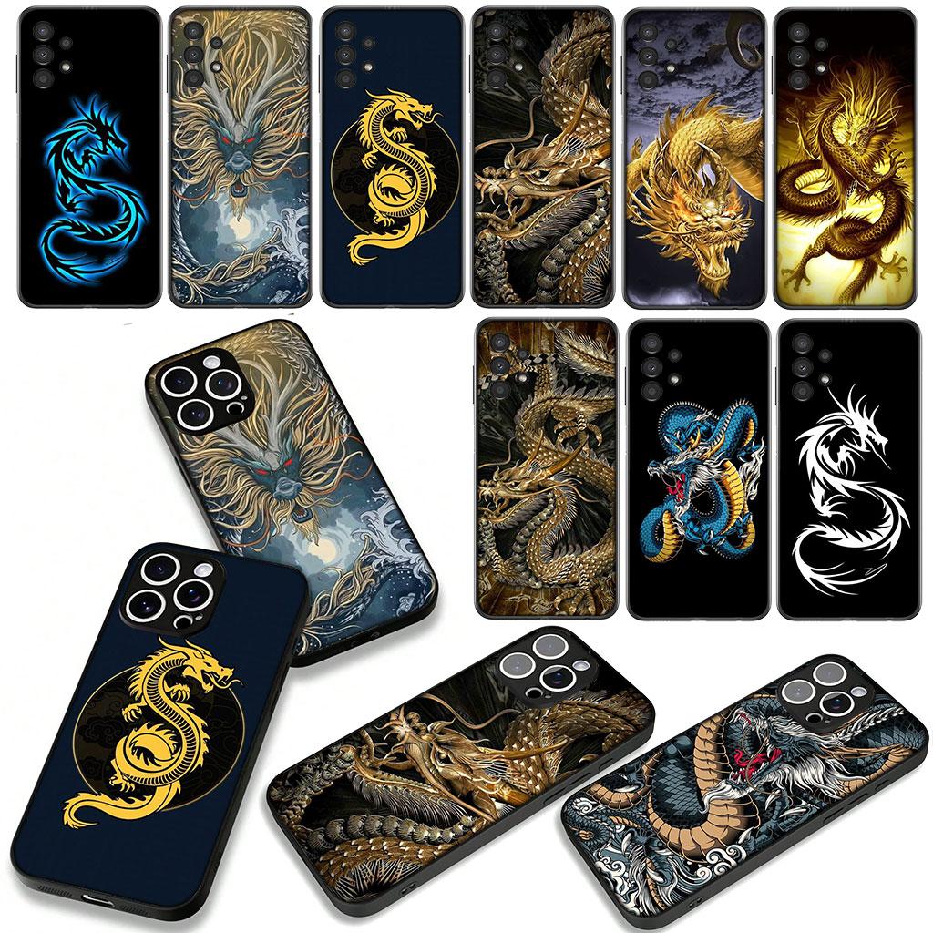 Black Dragon Cool Phone Cover for Xiaomi Redmi Note 14 12 13 ProPlus A4 A3 Pro Plus 12C 13C 14C 5G Case