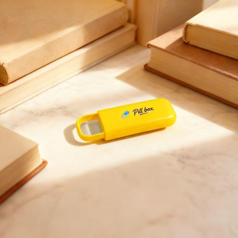 Three-Compartment Daily Pill Box for Elderly - Ideal Gift