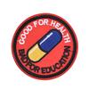 Japanese Akira Kaneda Good For Health, Bad For Education Iron On Patch