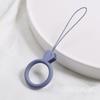 Soft Rubber Universal Mobile Phone Lanyard Keys Phones Strap Silicone Ring Pendant Ring Strap
