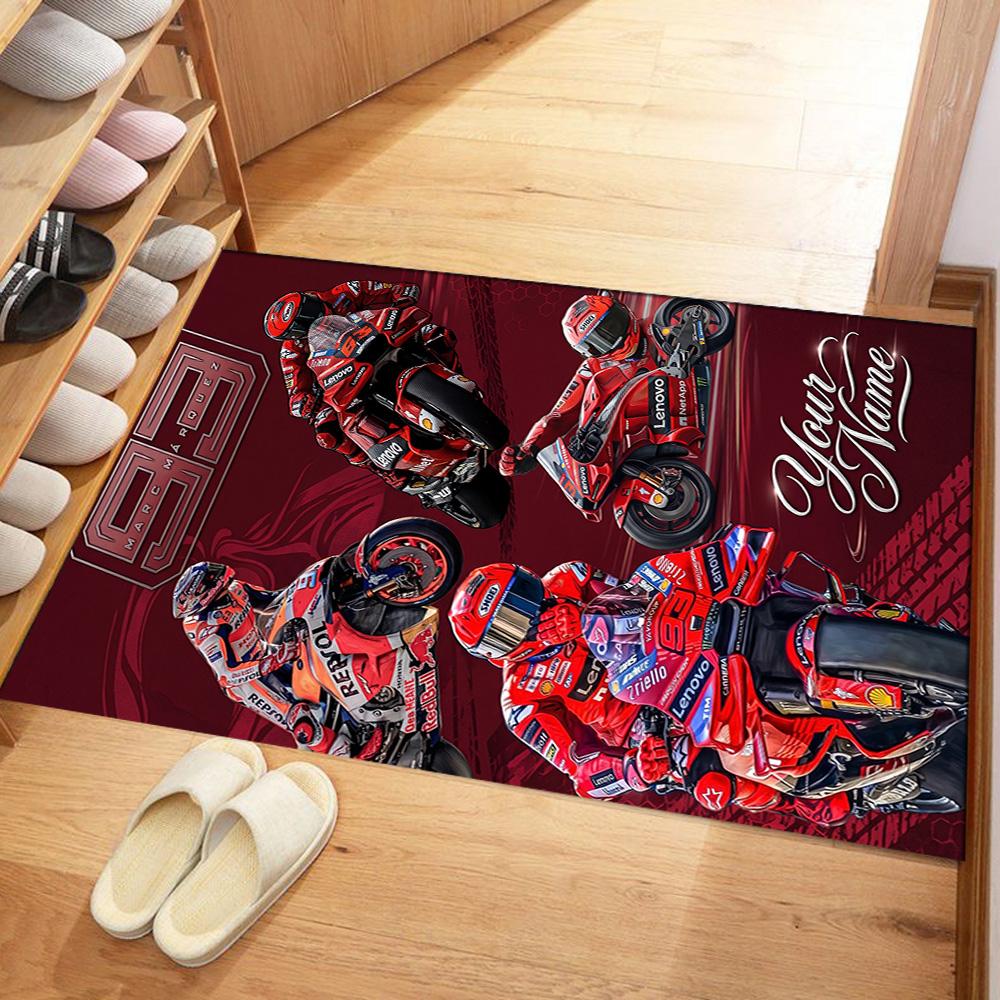 Jorge Lorenzo Personalized Text Floor Mat Suitable For Decorate Room Dormitory Playrooms Dining Room Antislip Rug Anime Office Decor