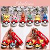 Charming 2024 Pikachu Pok Ball Keychain Adorable Silicone Key Accessory