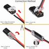 2pin Pluggable Wire Connector 18-24AWG 22-20AWG Spring Scotch Lock Solderfree Non Stripping Crimp Terminal Block Wire Connection