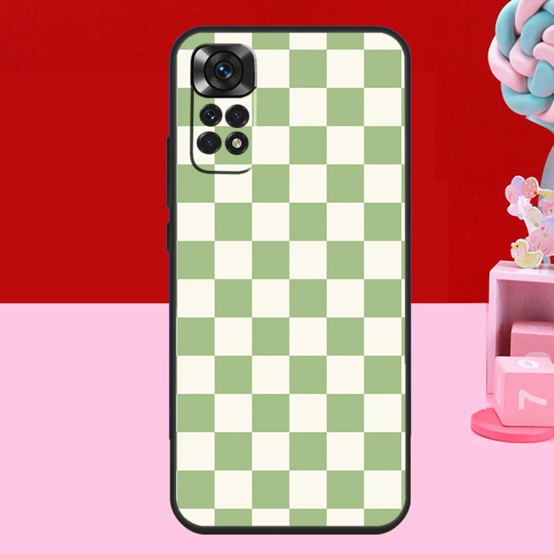 Клетчатый чехол-клетка для Xiaomi Redmi Note 14 13 12 11 10 15 Pro Plus Redmi 15 C 10C 12C 13C 14C Мягкий чехол