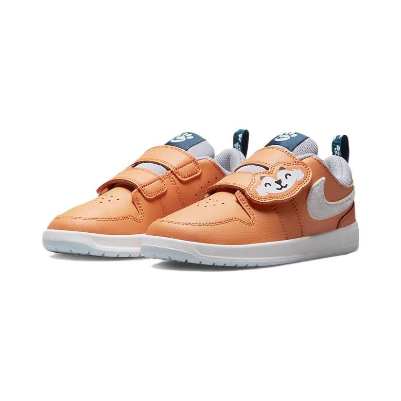 Nike Pico 5 Низкие Спортивные Нескользящие Амортизирующие Прочные Повседневные Кроссовки Детские кроссовки Белые Оранжевые DQ8372-800