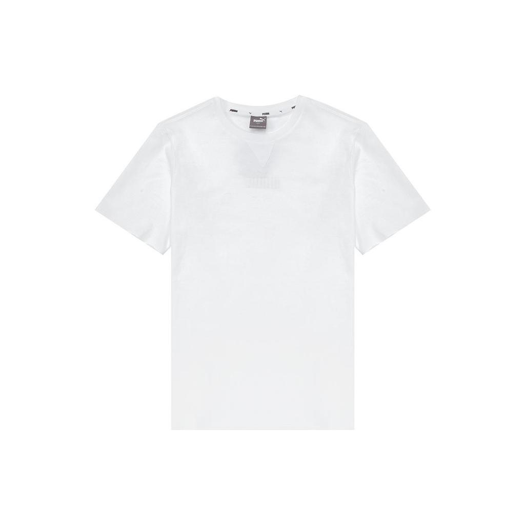 Puma Logo Short Sleeve T-Shirt Men Tops White 849593-02