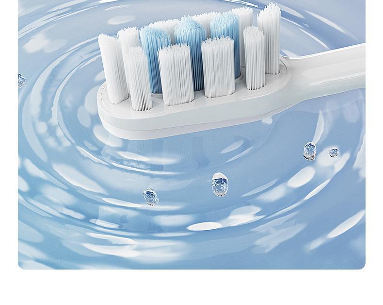 Звуковая зубная щетка Mijia T302: Водонепроницаемая, Индукционная зарядка с 4 насадками-щетками, Идеально подходит для студентов.