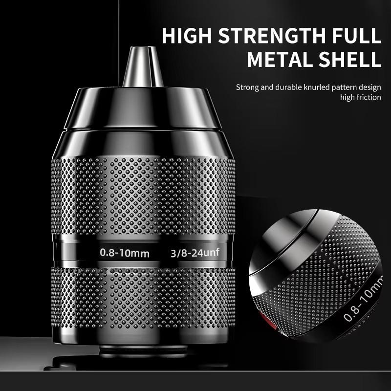 Быстрозажимной патрон для сверла с быстросменным адаптером 1/2 3/8 Unf крепление 2~13 мм 0,8~10 мм самозатягивающиеся патроны для сверл с отверткой