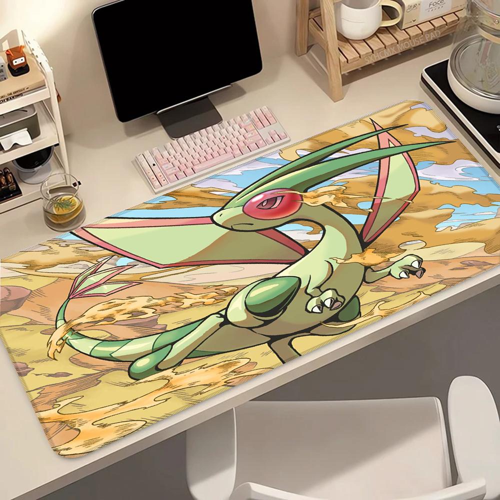 Mouse Pad Extended Large Gaming Desk Mat P Flygon Base Stitched Edges Smooth Surface for PC Laptop Gamer Office Home