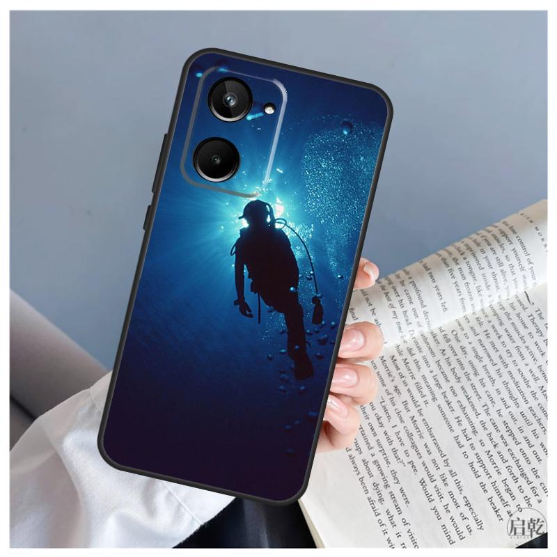 Scuba Diving For Realme GT7 Pro GT6 C67 C65 C63 C61 C55 C53 C51 C35 C71 C75 11 12 13 14 15 Pro Plus Case