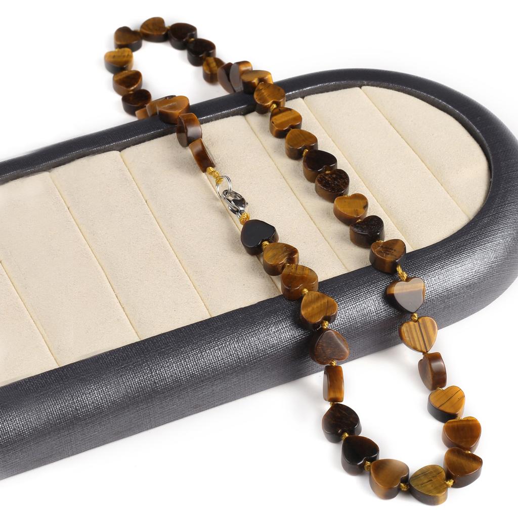 Женское ожерелье из натурального камня, ожерелье с тигровыми глазами, нерегулярные бусины, подвески для подарка на день рождения, длина 45 см