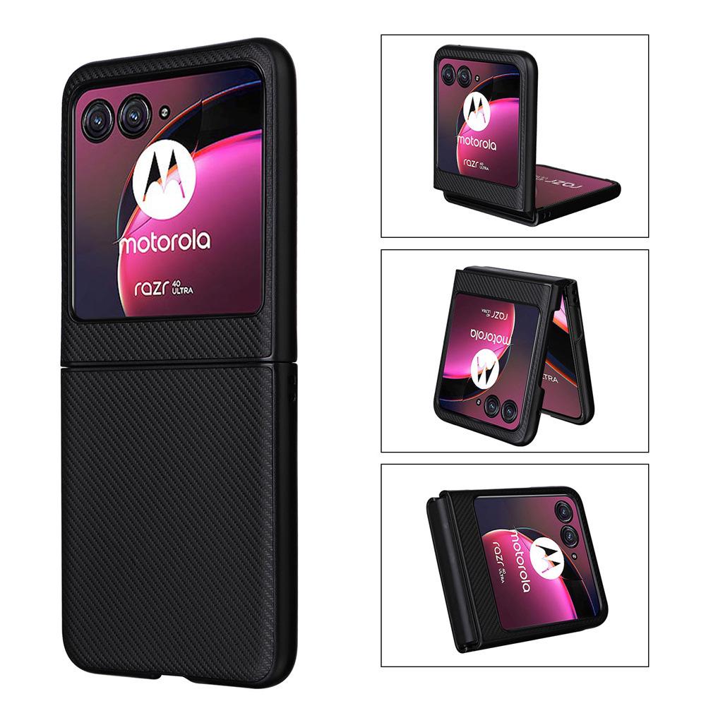 Защитный чехол для телефона Motorola Razr40 Ultra, ретро-кожа с текстурой