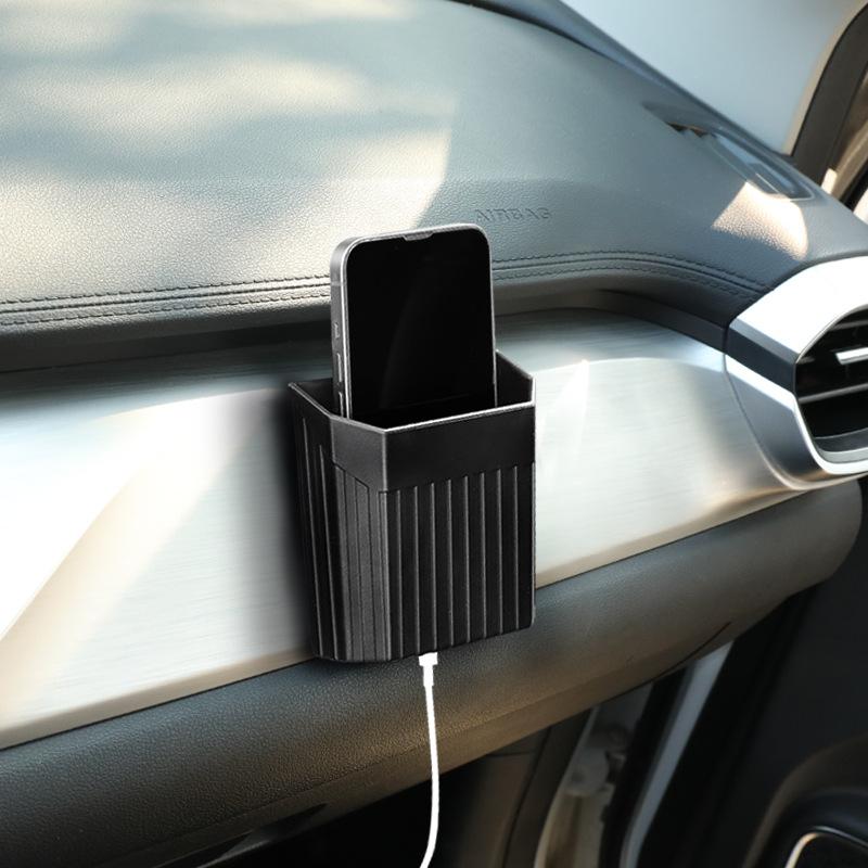 Автомобильный органайзер с липким креплением, бокс для хранения на центральной консоли, многоцелевой, для воздуховода, для хранения мобильного телефона, автомобильные аксессуары, дропшиппинг