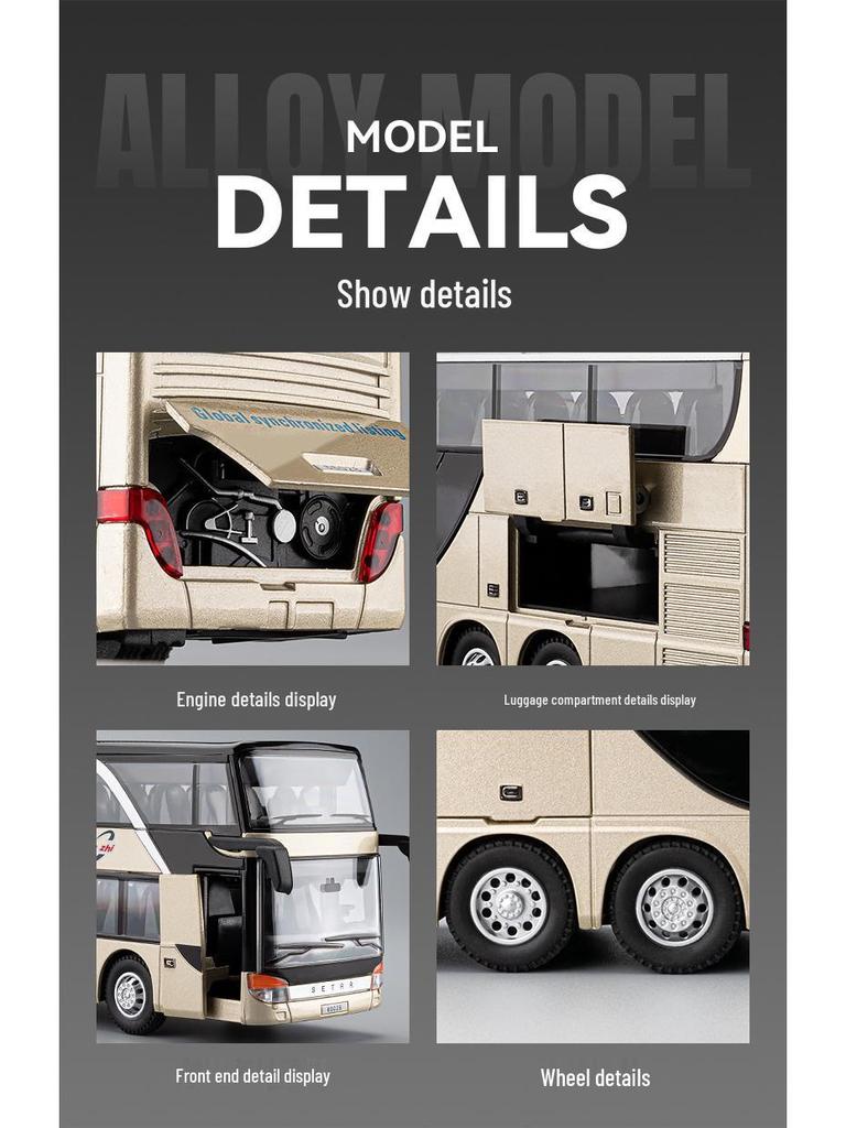 Czh233 Double-Decker City Tour Bus Model with Sound and Light.