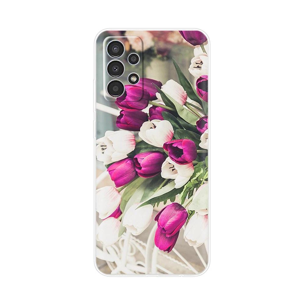 Чехол для Samsung A73 5G Милый мультяшный чехол для телефона для Samsung Galaxy A53 5G Прозрачная мягкая силиконовая задняя крышка для Samsung A33 5G