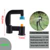 7.5mm 360 Degree Rotating Sprinkler Greenhouse Drip Irrigation Garden Irrigation Refraction Sprinkler Support Pile Accessories