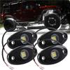 Durable-12Pcs 9LED Super Bright Rock Light Kit LED Waterproof LED Neon Underglow Light For Off Road Truck Boat White
