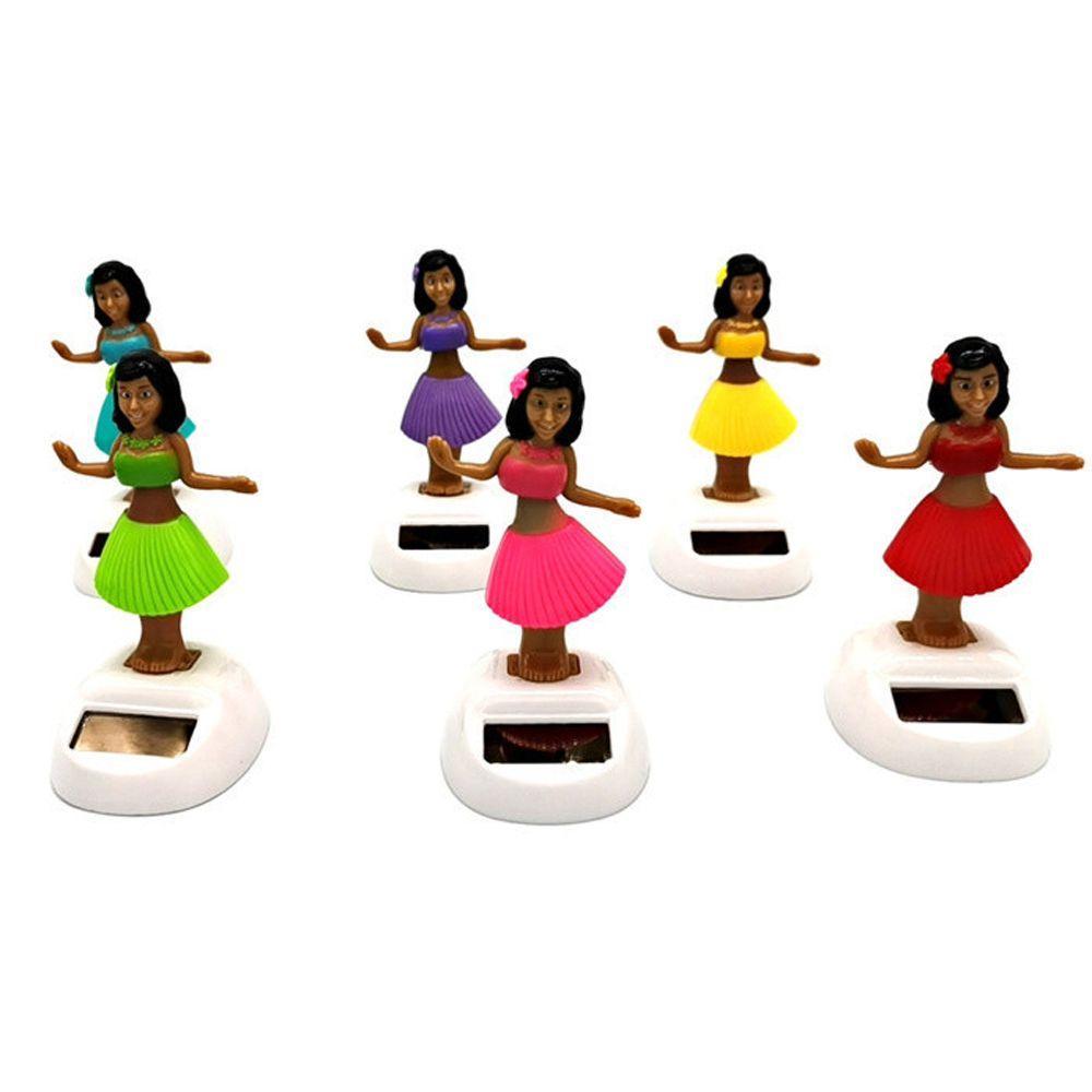 Swinging Bobble Toy Shaking Head Doll Swinging Hawaiian Girl Solar Swinging Doll Dancing Hula Girl
