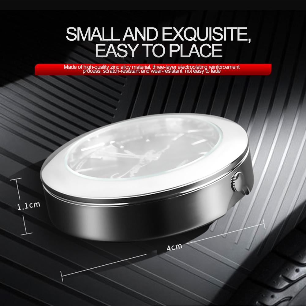 40MM Car Clock Luminous Digital Clock Mini Car Air Vent Quartz Clock Car Accessories
