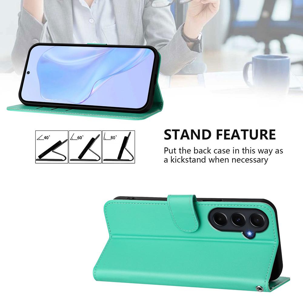 Однотонный чехол-кошелек для Samsung Galaxy M62 M55 M54 M53 M52 M35 M34 M33 M32 M23 M15 M14 M13 F62 Держатель для карт Ремешок Чехол для телефона