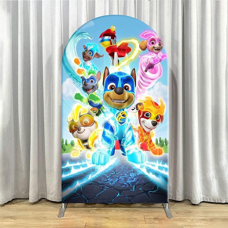 Arch Backdrop Cover Thick Fabric Custom Party Decoration Bold Dynamic Character Birthday Event Styling Decor Supplies