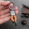 Новый ручной работы кожаный брелок для ключей автомобиля Мужчины Женщины веревочная брелок для ключей поясные брелки шарм металлический держатель для ключей Подарок ювелирные изделия