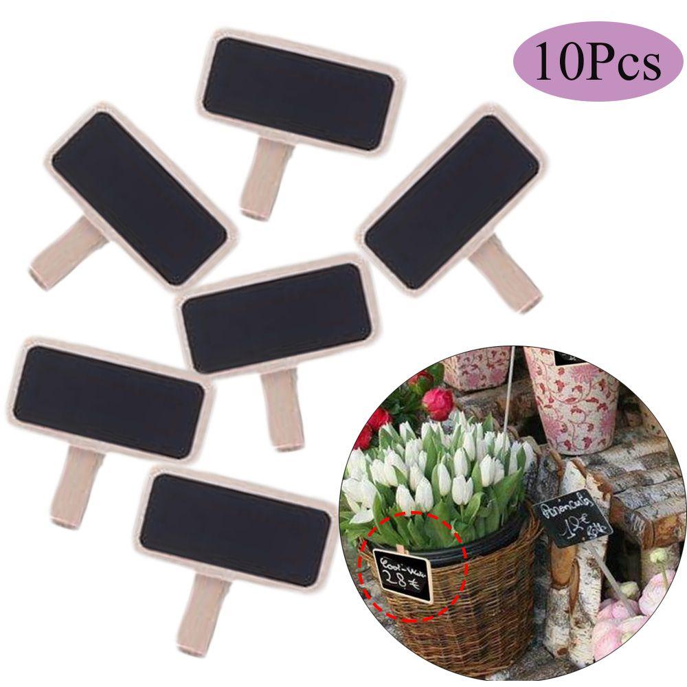 Garden Ornament Label Memo Price Stand Mini Blackboard Message Note Clip Chalkboard Notice Sign