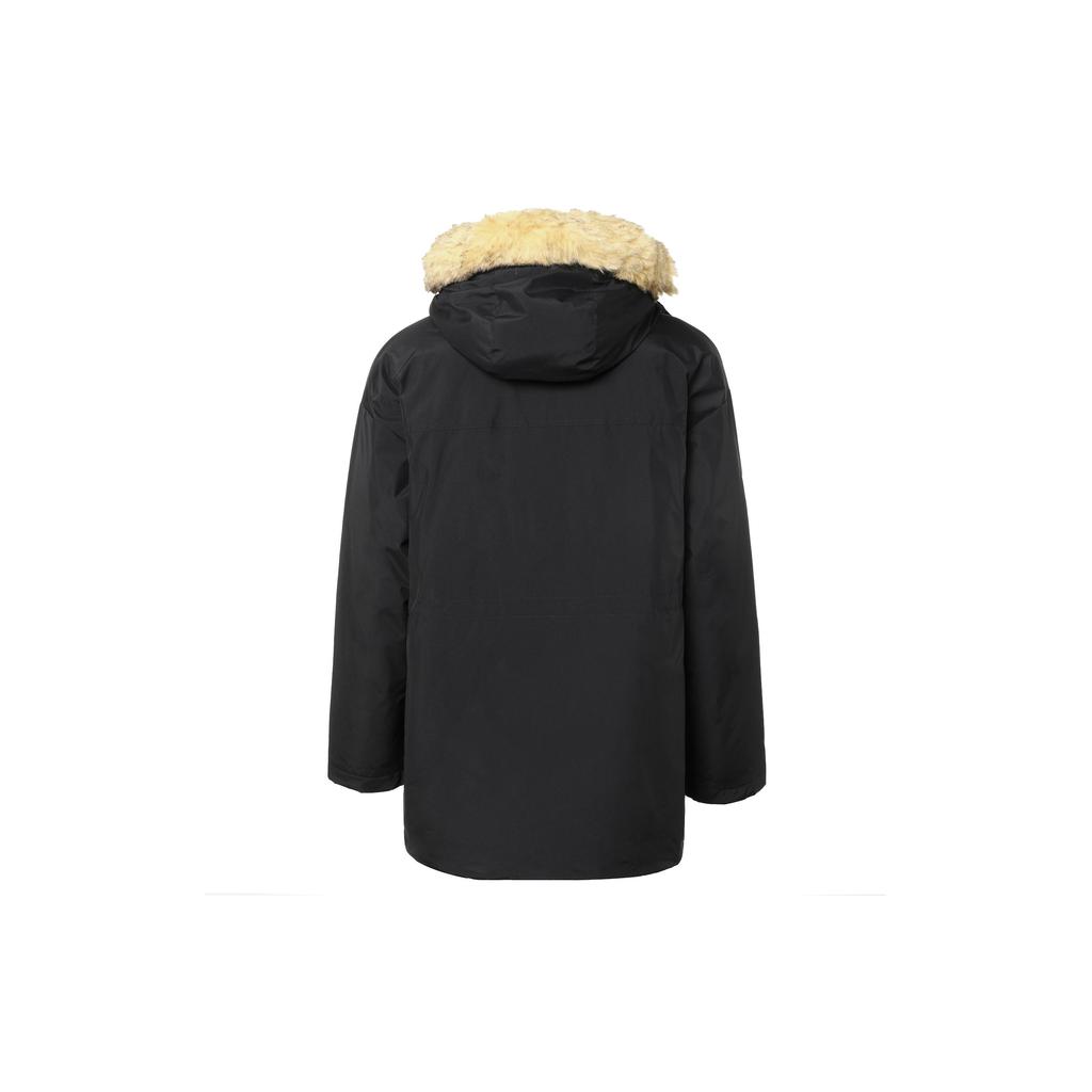 Adidas Solid Color Warm Windproof Casual Sports Hooded Down Jacket Men Outerwear Black IS0366