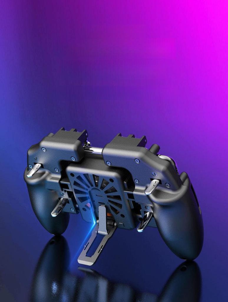 M11 Шестипальцевый перезаряжаемый металлический игровой контроллер с теплоотводом