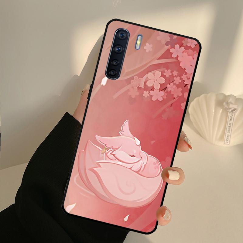 Genshin Impact Yae Miko Case For OPPO Find X5 X3 Pro A5 A9 A31 A53 A53S A3S A5S A15 A52 A72 A83 A91 A54 A74 A94